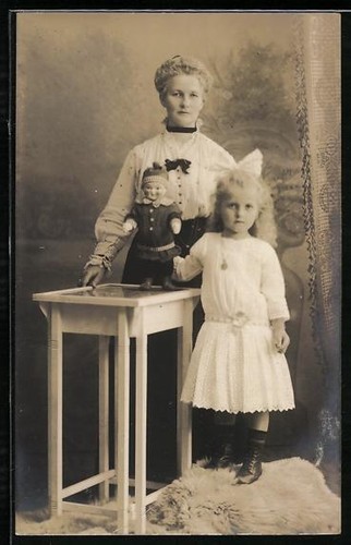 Cartolina madre figlia - a, un
