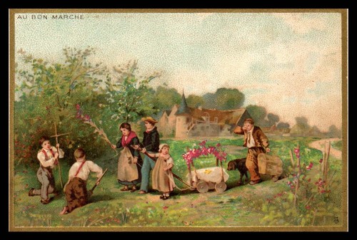 Chromos bon marche voir - au,