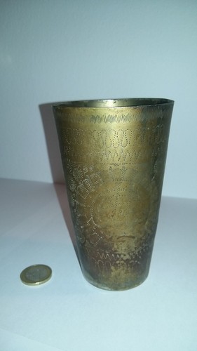 Antico raro calice bronzo - calice,