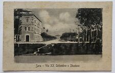 Cartolina Sora stazione via XX settembre Frosinone Lazio paesaggistica T11