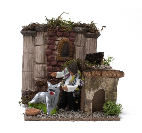 Pastore per presepe - pastore, in