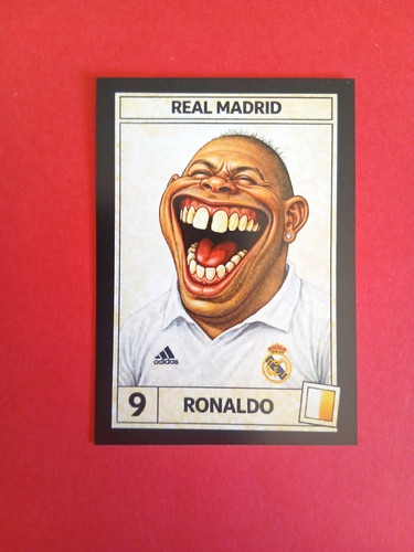 Figurina caricatura calciatori - figurina,