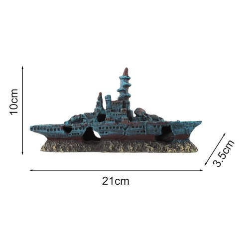 Acquario resina nave guerra - acquario,