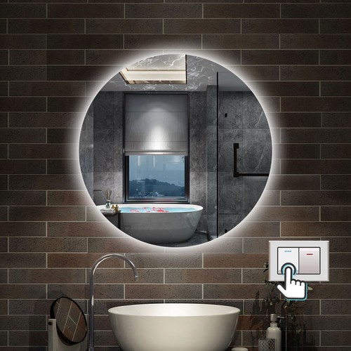 Specchio bagno rotondo con - bagno,