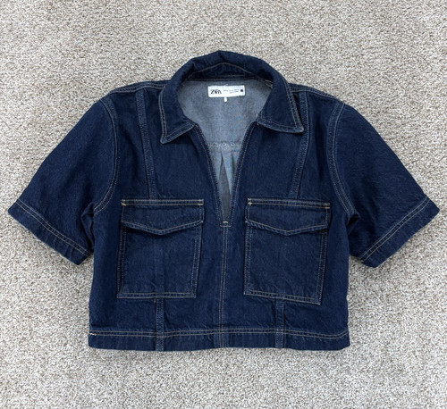 Zara camicia denim cropped - zara,