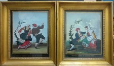 QUADRO COPPIA DI GOUACHE