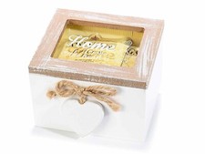 Scatola da te portaspezie in legno stile shabby