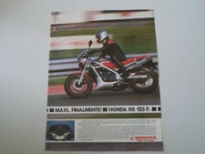 advertising Pubblicità 1985 MOTO HONDA NS 125 F