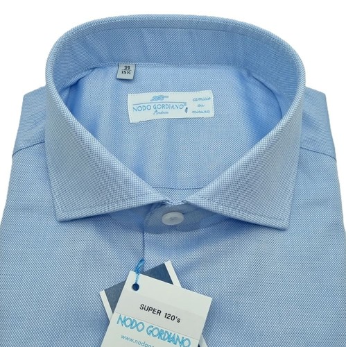Camicia celeste nido ape - nido, d'ape