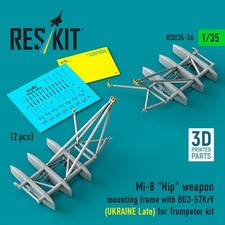 ResKit RSU35-0036 Scala 1/35 Mi-8 Hip Weapon Mount BD3-57KrV in ritardo per trombettista