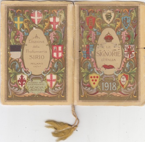 Calendario 1918 signorie - 1918, d'