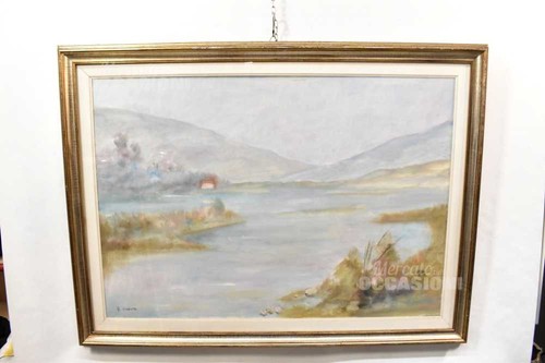 Quadro dipinto del fiume - fiume, piave