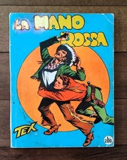 TEX N°1 ANNO 1962 "LA MANO ROSSA" ORIGINALE SPILLATO CENSURATO BUONO