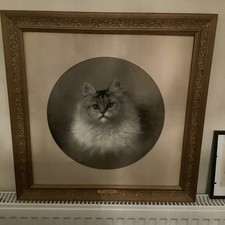 Wilhelm Schwar Cat dipinto