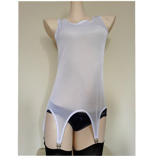 Donna rete trasparente canotta - donna,