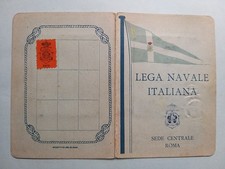 Tessera - Lega Navale Italiana - Sezione di Genova - Anno 1933.
