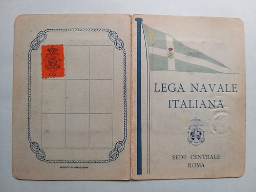 Tessera lega navale italiana - lega,
