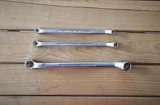 Lot of 3 ring spanners UNIOR & DOWIDAT – 6/7 mm, 8/9 mm, 14 mm