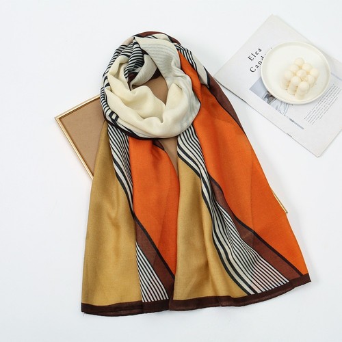 Sciarpa lunga misto - , cotone