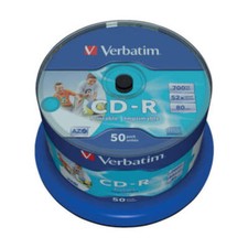 CD-R AZO Verbatim 52x 700 MB spindle case da 50 cd - 43438
