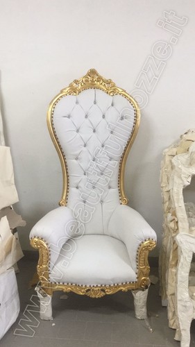 Poltrona legno foglia - in, oro