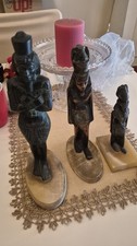 Bronzi Figure Egizie Trittico