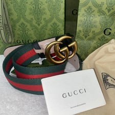 Cintura Gucci Web verde/rosso