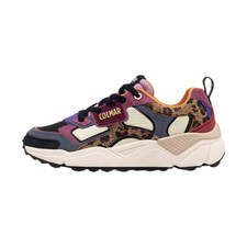Scarpe sneakers Colmar GARNERJUNGLE 124 donna in tessuto e camoscio con stampa l