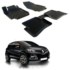 3D Tappeti Tappetini Auto In Gomma Su Misura Per Captur 2013-2019 SCOUTT