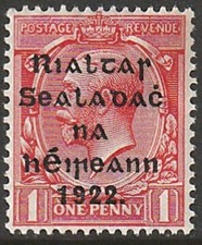 IRELAND, Scott #40: 1d, Mint