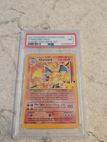 Psa charizard celebrazioni - charizard,