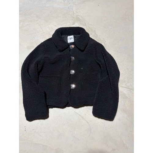 Giacca sherpa zara nera teddy - giacca,
