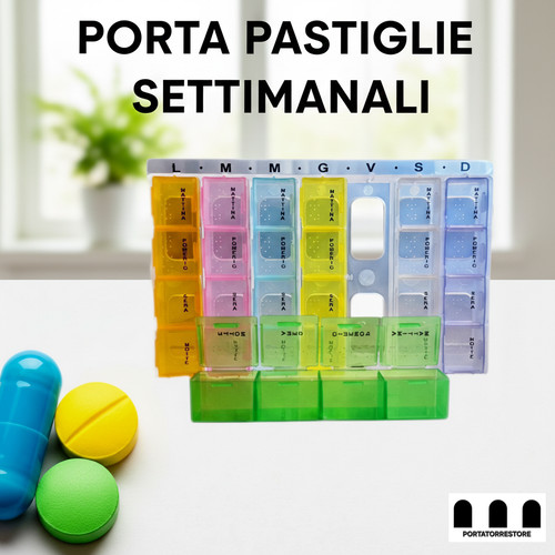 Portapillole settimanale - portapillole,