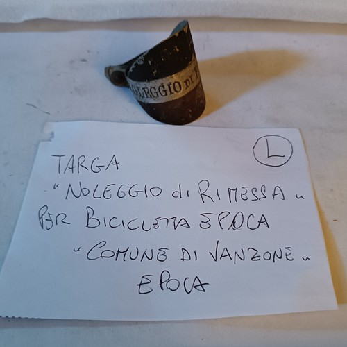 Targa noleggio rimessa - targa,