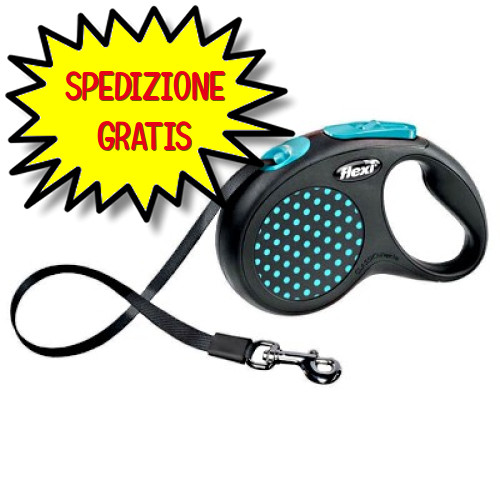 Guinzaglio flexi design s - guinzaglio, tg