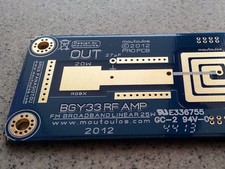 BGY33 FM RF AMP PCB lineare a