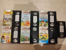 7 VHS Le mille e una fiaba Cristina D'avena + Il libro della giungla Deagostini