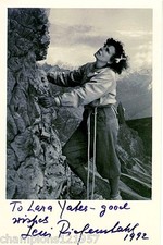 Leni Riefenstahl ++autografo++++film leggenda++