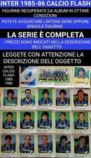 SERIE COMPLETA INTER 1985-86 CALCIO FLASH RECUPERATE in ottime condizioni LEGGI