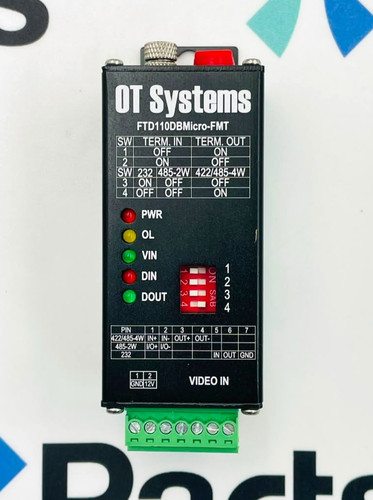 Trasmettitore fibra ottica - in,
