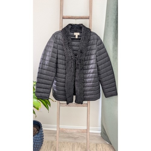 Chico black puffer - black, coat