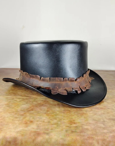 Cappello con corona pelle - corona,