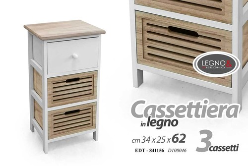 Cassettiera comodino slim - comodino,