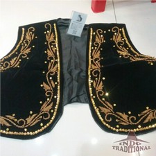 Javanese Black Velvet Vest