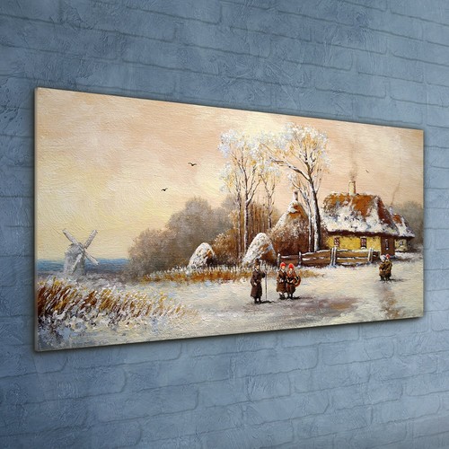 Quadro invernale campagna - quadro,