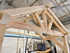 Tettoia per veranda in legno 2m x 0,9m kit riparo porta - altezza completa 2 pali -MONTATA