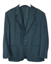 CACHAREL Blazer Uomo (EU) 52 Monofila Lana Notch Revers Verde