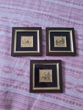 Set Vintage di 4 Foglie Oro Italiane 23 Kt Miniatura