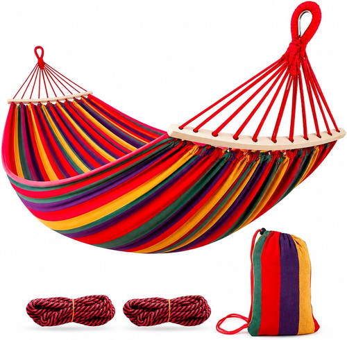 Amaca tessuto con borsa - in,