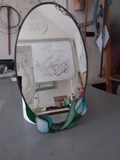 SPECCHIO TIFFANY FLOREALE TULIPANI MIS 0,50 X 0,30 PEZZO UNICO